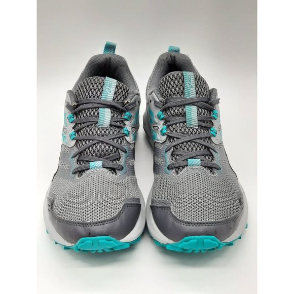 ASICS GEL SONOMA 6 GREY & AQUA BLUE GREEN CROSS TRAINING RUNNING SIZE 8 WOMEN - Picture 3 of 9